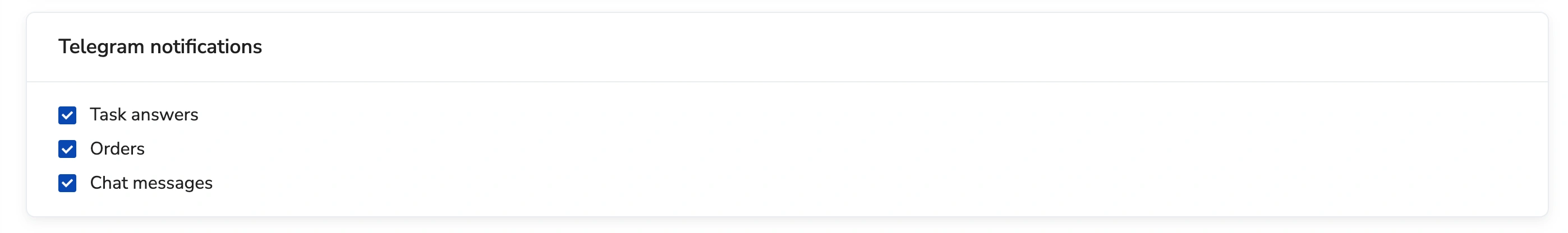 Notification Settings
